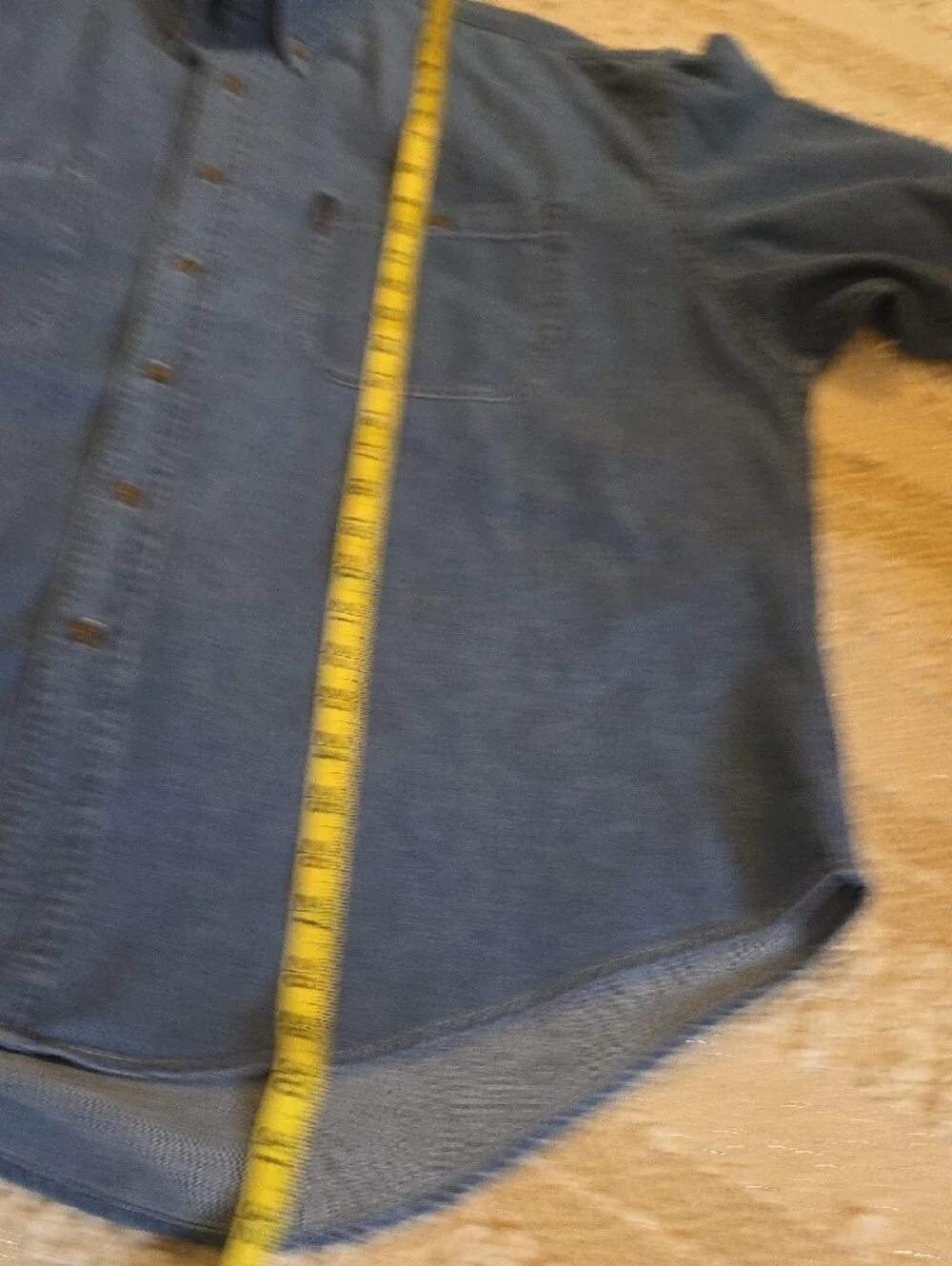 Chaps Men's Blue Denim Long-Sleeve Button-Down Shirt